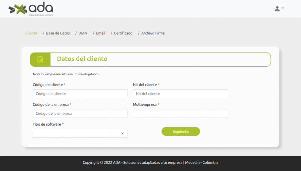  Crear cliente