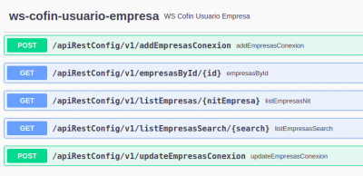 
Configuración Usuario Empresa