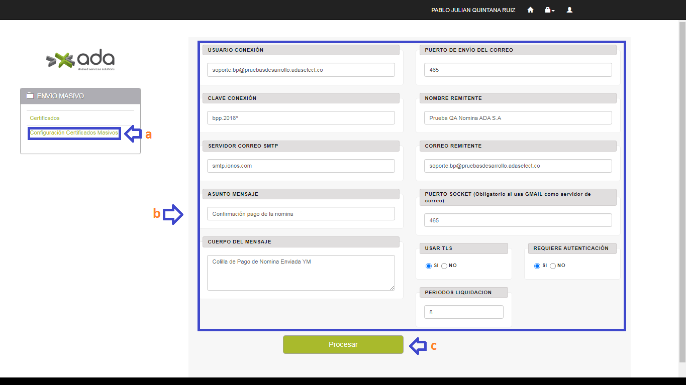 configuracion